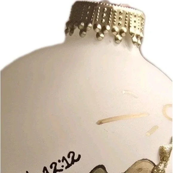 Heart Gift By Teresa Thibault Angel XMas Ornament Pink Ribbon Heb 12:12 Faith - Picture 2 of 8